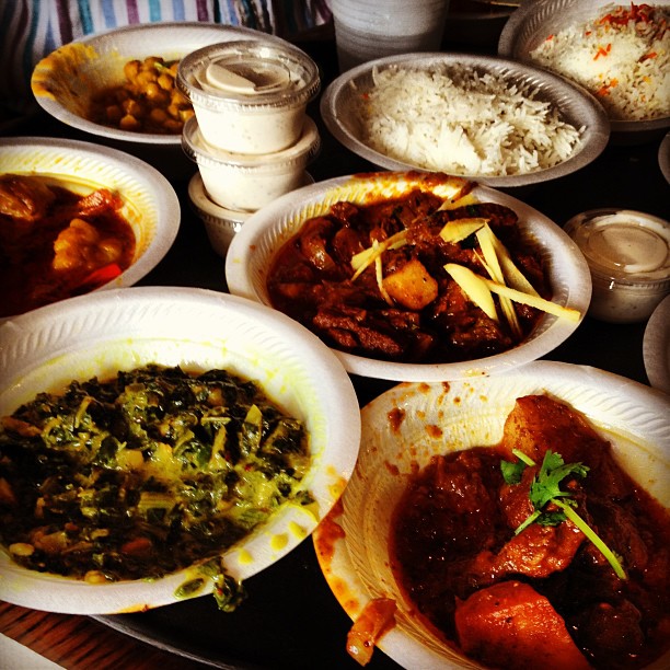 Bangladeshi feast! at Aladdin, by Annie Lowrey